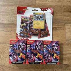 Pokemon Destined Rivals Booster Box & 3pk Blister