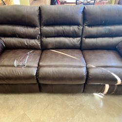 3 Piece Brown Living Room Set 