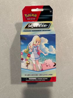 Lillie Premium Tournament Collection Box Display CASE *SEALED* Pokemon Scarlet Violet Clefairy Obsidian Flames Paldea Evolved Twilight Journey