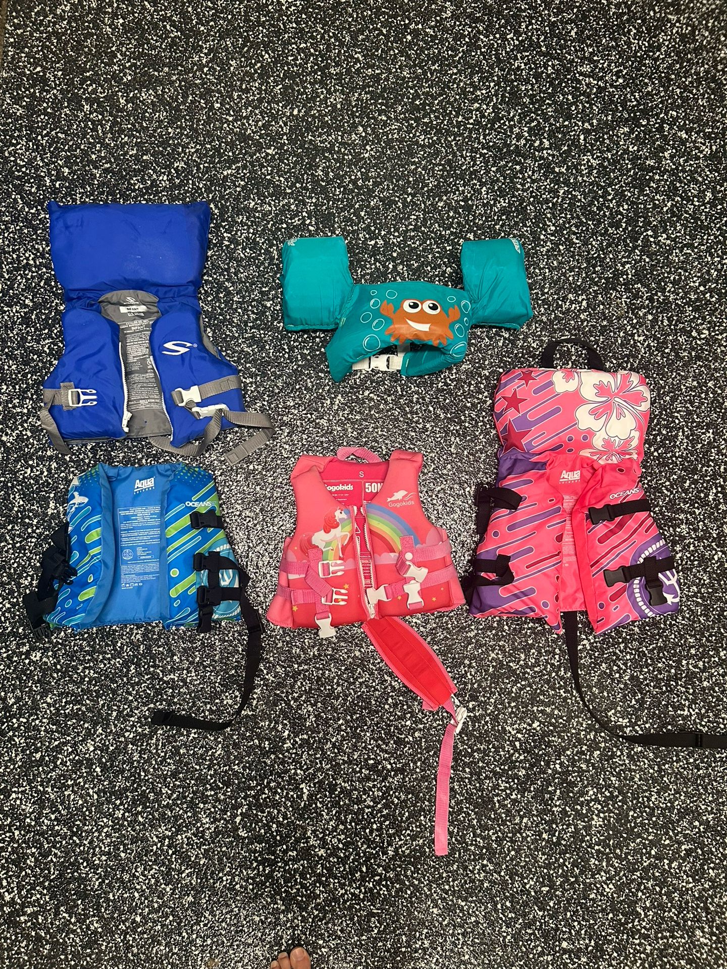 Selection Of Infant Child Life Jacket Life Vest
