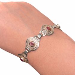 Silver Bracelet With Lepidolite