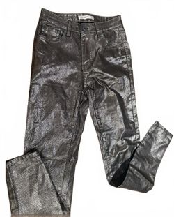 Metallic Snake Print Women's XS Pants
