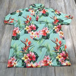 Bad Birdie Floral Polo Shirt