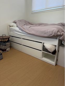 IKEA SLAKT Bed Frame & Mattress