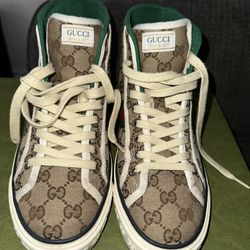 1977 HIGH TOP GUCCI TENNIS SHOES