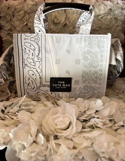 Marc Jacobs Bandana Tote Bag In White
