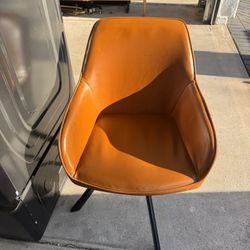 Leather Taupe Chair