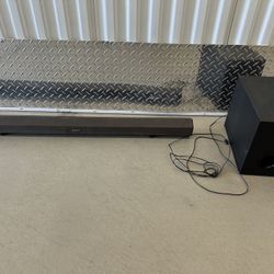 Bluetooth Sony Sound Bar And Subwoofer