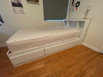 IKEA twin bed with drawers (2 available)