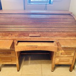 Antique roll-top desk