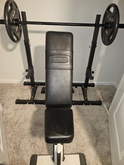 Weights workout bench