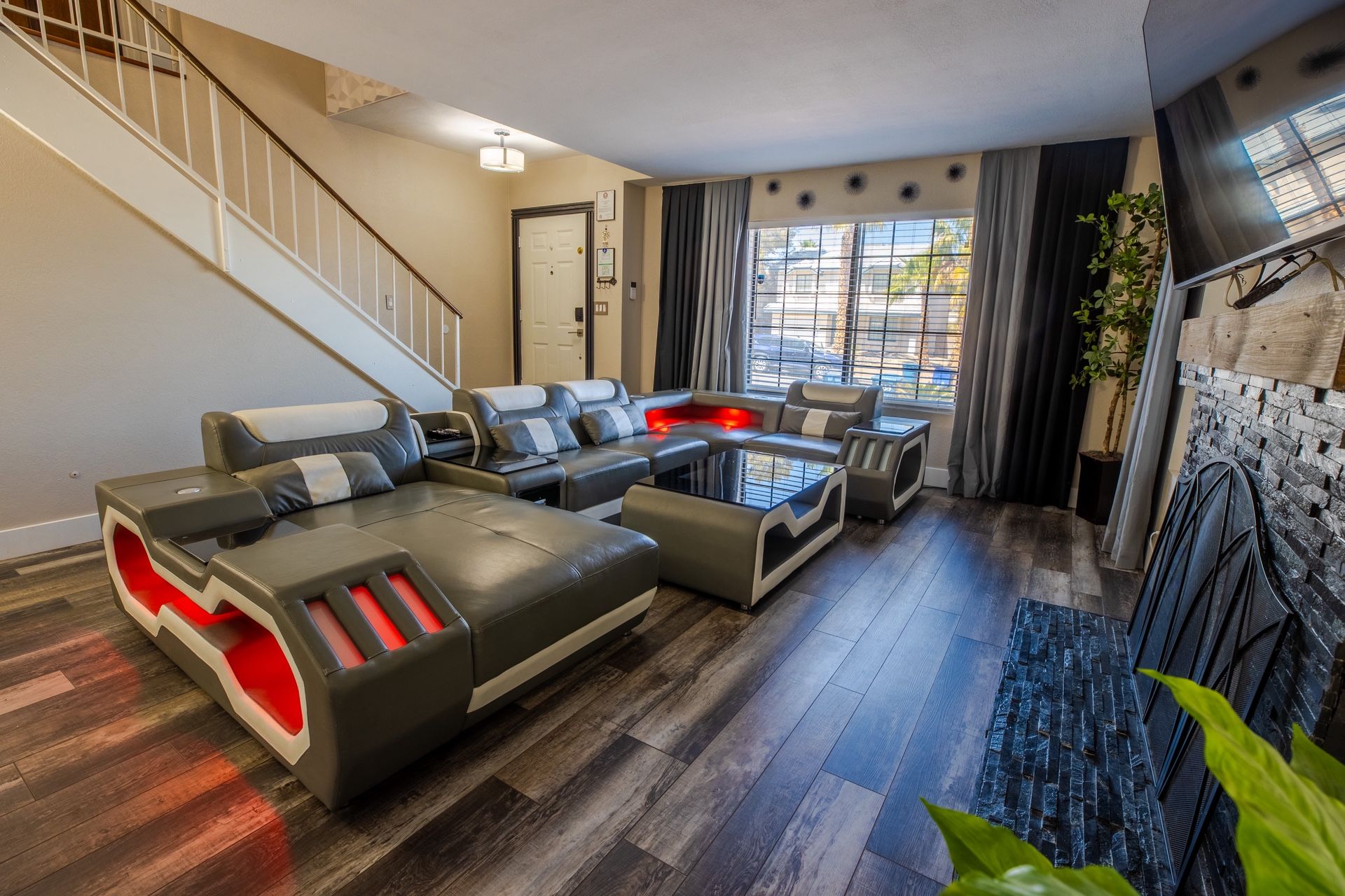 Sectional Sofa Couch With Coffee Table