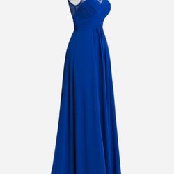 Prom Or Bridesmaid Chiffon Silk Lined Gown- New Have Never Been Fitted