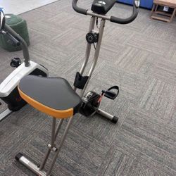 Gold Heavy-Duty Foldable Exercise Bike – Fully Assembled | Ready to Use, New