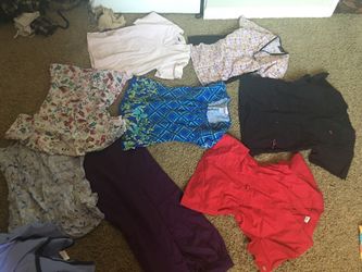 Scrub tops & 1 small scrub pants