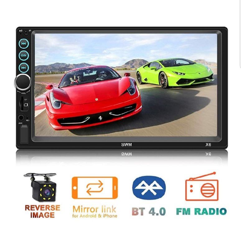 Double Din in-Dash Head Unit Car Stereo Audio Systems 7 inch Touch Screen Mp5. Model 7018B
