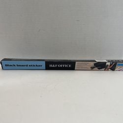 H&F Office, Black Board Sticker, Self Adhesive, 45x200cm, includes 5 piece chalk