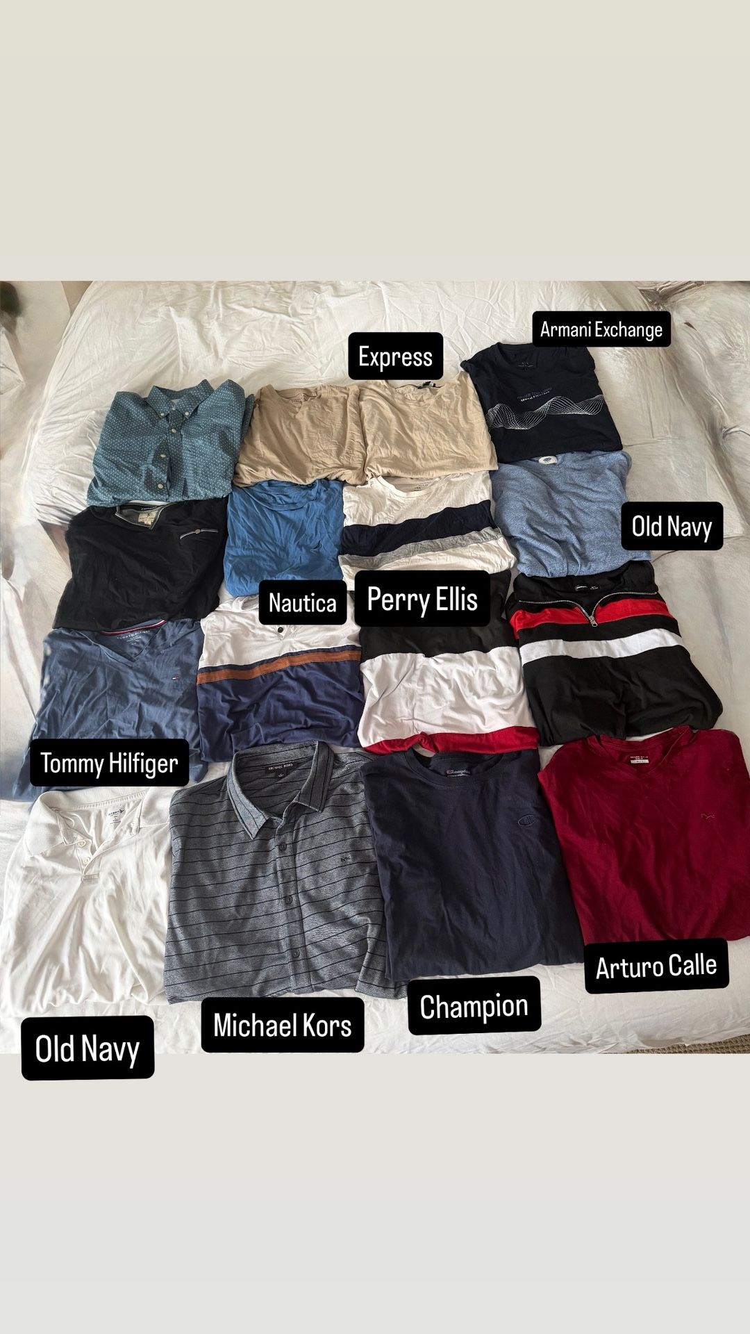 Shirt (L) and Shoes (10.5 - 11) variety - Used (Good Condition)