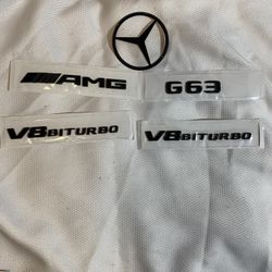 G63 AMG REAR AND SIDE FENDER EMBLEMS