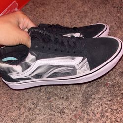 Vans Black White suede Canvas