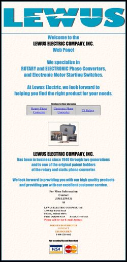 Rotary Phase Converter - Lewus
