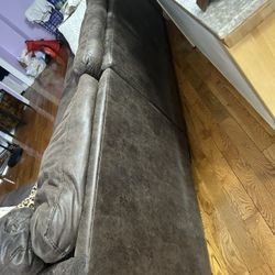 Brown Sofa With Chaise 