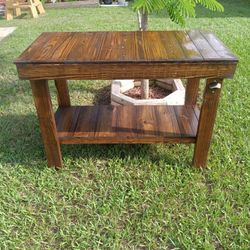 Grilling Table W/ Utensils Holder And Bottle Opener 