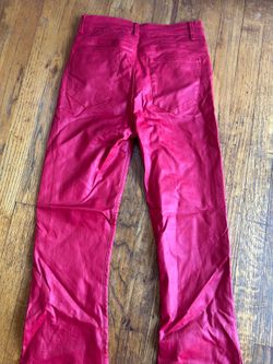 Edikted red leather pants Size Medium