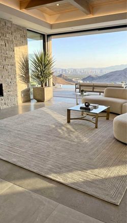$25k Restoration Hardware Odisha Silk & Wool Rug 10x14, cream