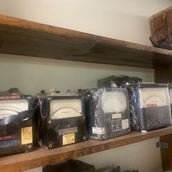 Lot Of 10 Vintage Meters Weston, Bitronics, General Electric