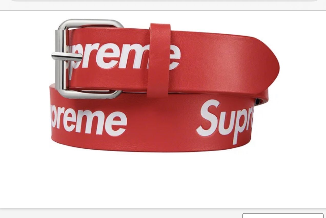 Supreme Leather Belt Size S/M
