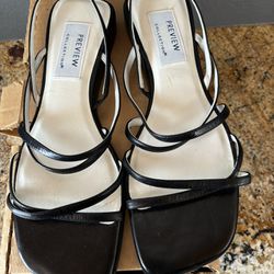 Nordstrom NWT Black Strappy Sandals Size 9
