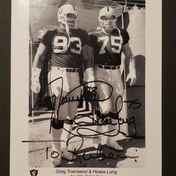 Los Angeles Raiders Signed Photographs