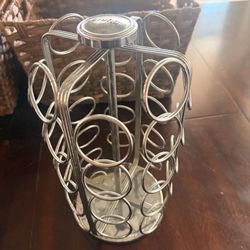 Silver spice rack
