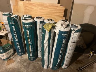 Self adhering underlayment, roofing material