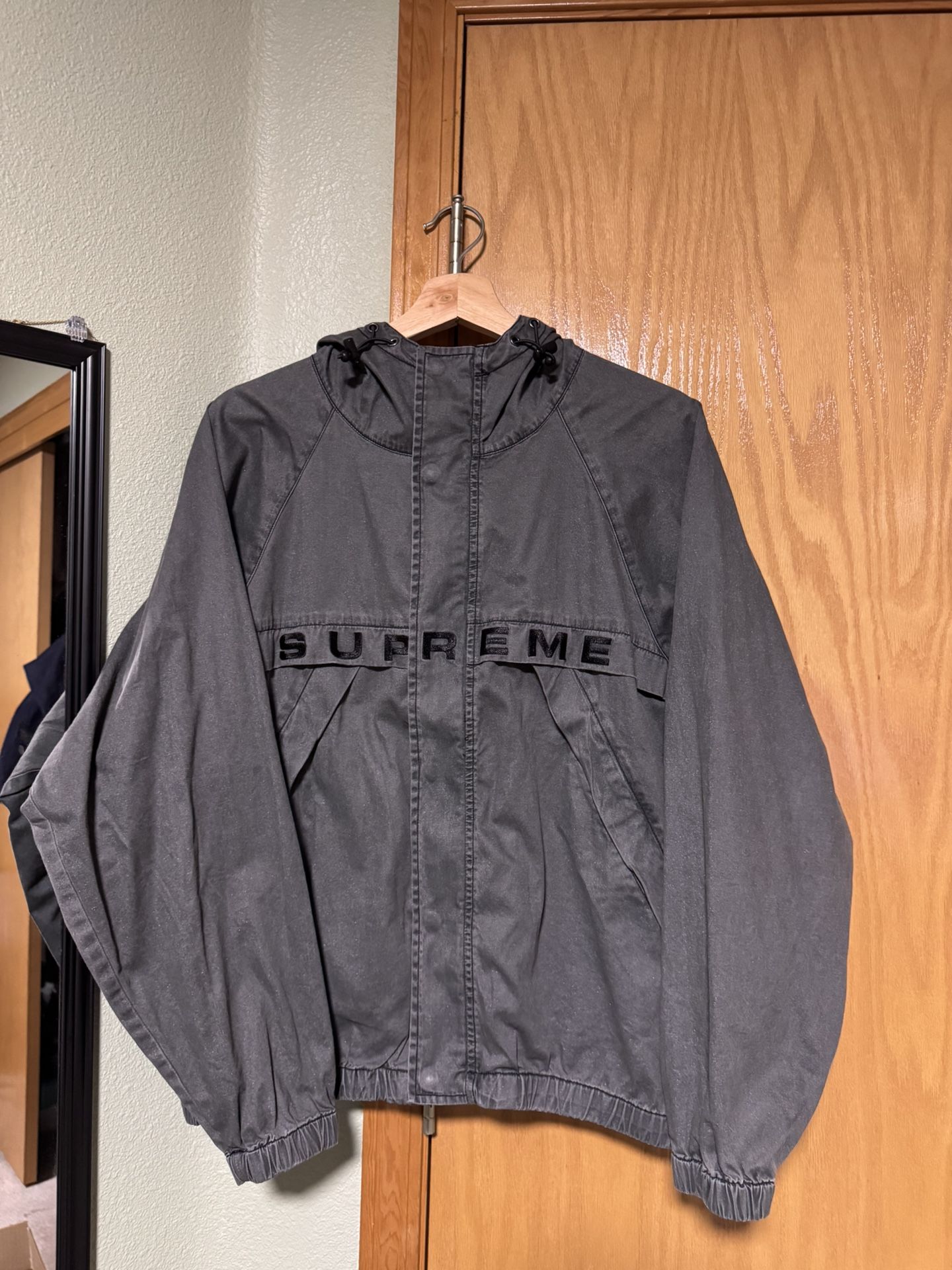 Supreme Overdyed Twill Hooded Jacket