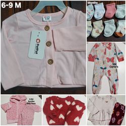 6-9 MONTHS BABY GIRL WINTER CLOTHES (ROPA PARA NIÑA BEBE TALLA 6-9 MESES)