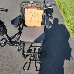 Travel Wheelchair Flods Down And Has Luggage Handle 