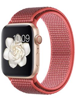 Apple Watch band nylon hibiscus color 42/44 S/M #10