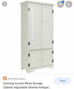 Storage cabinet with shelves