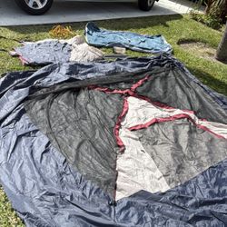 4 Person Coleman Camping Tent W Twin Mattress 