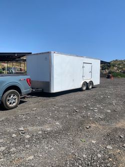 ENCLOSED TRAILERS . 20’ X 8’. TITLE IN HAND