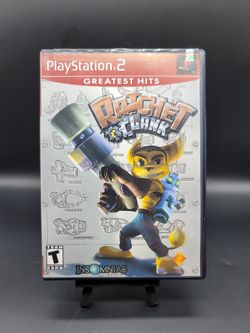Playstation 2 Ratchet & Clank ( Tested & Working ) Missing Manual has Poster