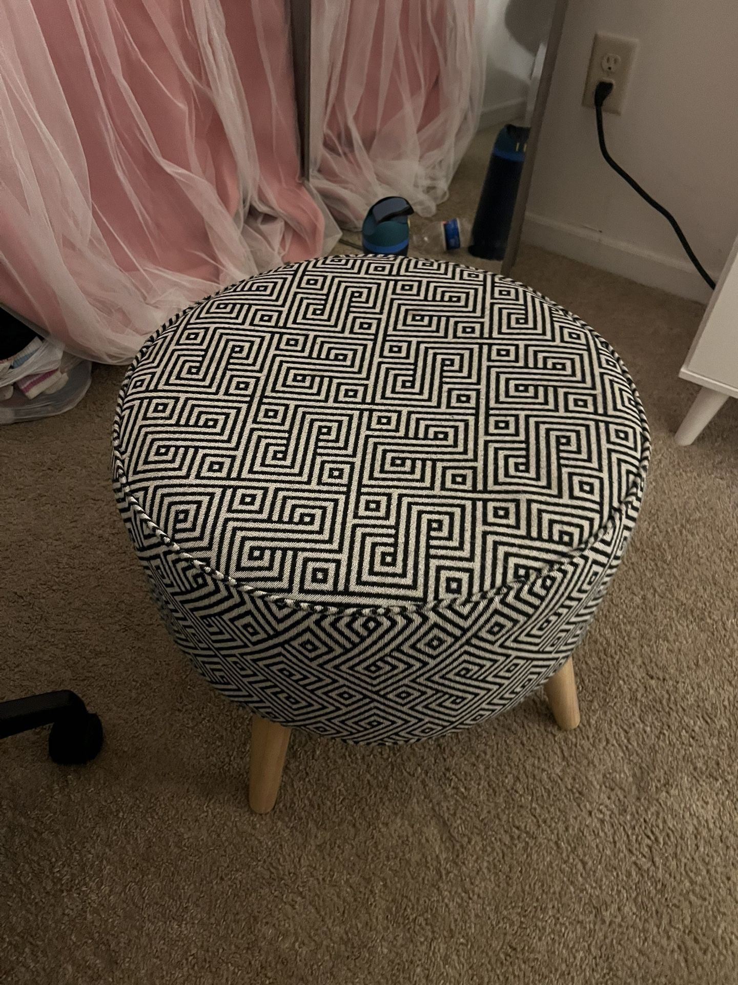 Patterned Ottoman 