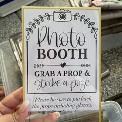 Plastic Table Sign Holders 