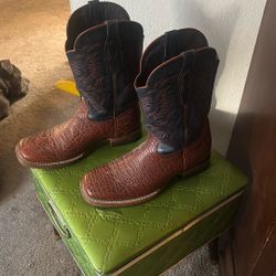 Men’s Alfa Genuine Bull Hide – Square Toe (Made In USA)