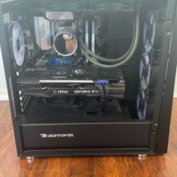 Full Gaming Set Up (MSI RTX 3070ti GPU) 2 Monitors 