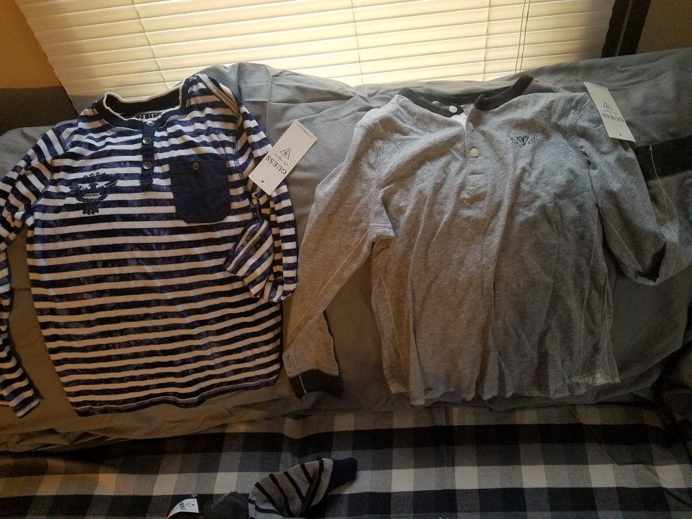 Boys size 7 guess shirts