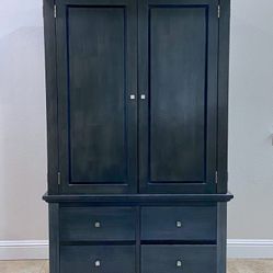 Media Center Or Armoire Dark Gray Charcoal 