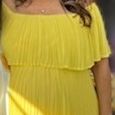Yellow Off The Shoulder Dress